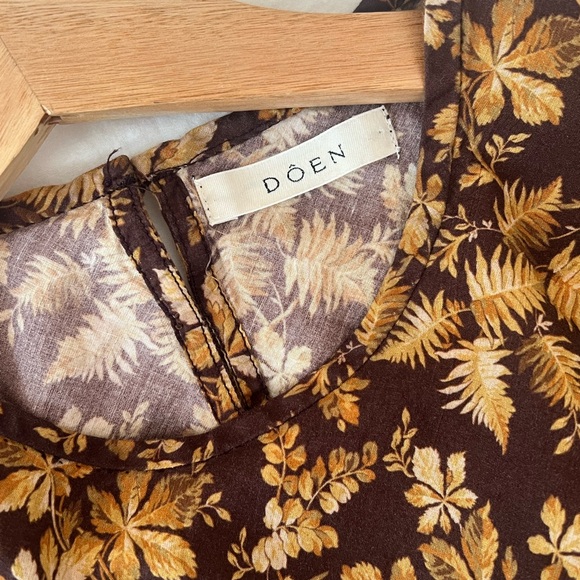 Doen Brown Floral Long Sleeve Dress - Picture 5 of 5